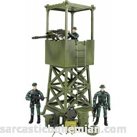 Click N' Play Military Lookout Watch Tower 16 Piece Play Set With Accessories. B076ZSJHGL